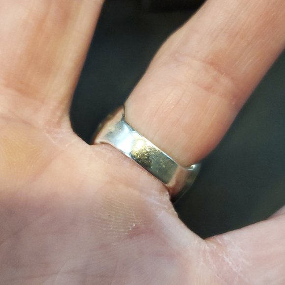 Size 5.75 925 Sterling Silver Nature Leaves Odd Ring - Picture 4 of 8